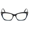 Tom Ford Numarasız Mavi Işık Korumalı Kadın Gözlük – Cat Eye Siyah Kemik Çerçeve, Mavi Işık Filtreli Cam, UV400 Korumalı FT5709-B 001 54