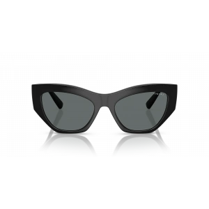 Vogue Unisex Güneş Gözlüğü - Geometrik/İrregüler Form Siyah Naylon Çerçeve Koyu Gri Degrade Cam 0VO5607S