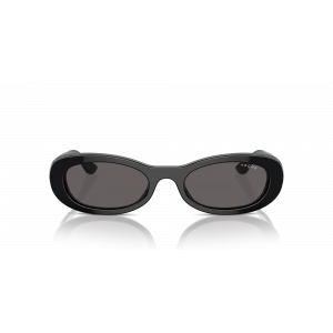 Vogue Unisex Güneş Gözlüğü - Oval Form Siyah Kemik Çerçeve Füme Cam 0VO5582S