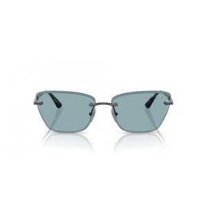 Vogue Kadın Güneş Gözlüğü - Cat-eye Form Açık Mor Metal Çerçeve Mavi Cam 0VO4332S