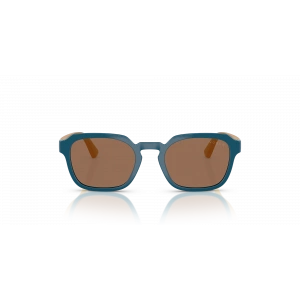 Vogue Junior Çocuk Güneş Gözlüğü - Geometrik Form Mavi Naylon Çerçeve Füme Cam VJ2025