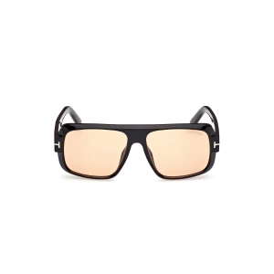 Tom Ford Unisex Güneş Gözlüğü - Siyah Kemik Çerçeve Kahverengi Fotokromik Cam FT1101