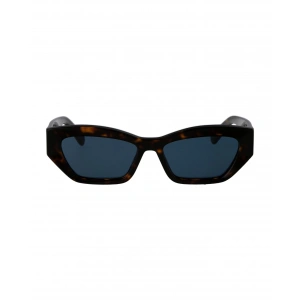 Stella McCartney Kadın Güneş Gözlüğü - Cat Eye Koyu Havana Kemik Çerçeve Gri Tek Renk Cam UV400 SC40047I-Y
