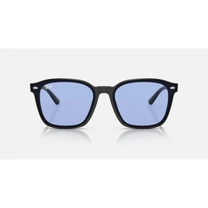 Ray-Ban Unisex Güneş Gözlüğü - Kare Siyah Kemik Çerçeve Mavi Cam %100 UV Koruma 0RB4392D