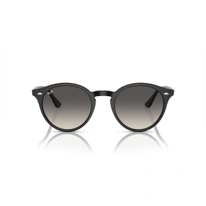 Ray-Ban Güneş Gözlüğü - Yuvarlak Siyah Kemik Çerçeve Gri Cam Degrade %100 UV Koruma 0RB2180