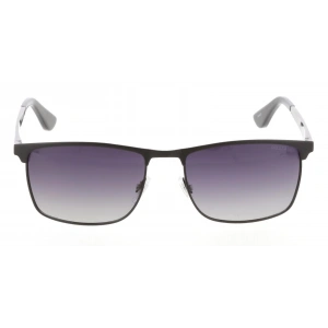 Mustang Erkek Güneş Gözlüğü - Kare Metal Çerçeve Füme Degrade Polarize Cam %100 UV Koruma MU2518