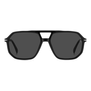 David Beckham Erkek Güneş Gözlüğü - Siyah Kemik Çerçeve Füme Polarize Cam %100 UV Koruma DB 1172/S ANS 59