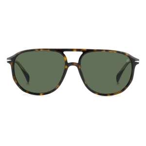 David Beckham Erkek Güneş Gözlüğü - Havana Kemik Çerçeve Yeşil Polarize Cam %100 UV Koruma DB 1159/S 086 58