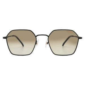Carrera Erkek Güneş Gözlüğü - Geometrik Mat Siyah Metal Çerçeve Kahverengi Degrade Cam %100 UV Koruma CARRERA 334/S 0003/86 52
