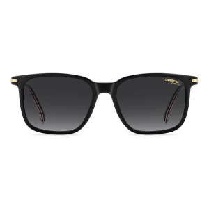 Carrera Erkek Güneş Gözlüğü - Dikdörtgen Siyah Kırmızı Kemik Çerçeve Koyu Gri Degrade Cam %100 UV Koruma 367/S OIT/9O 55