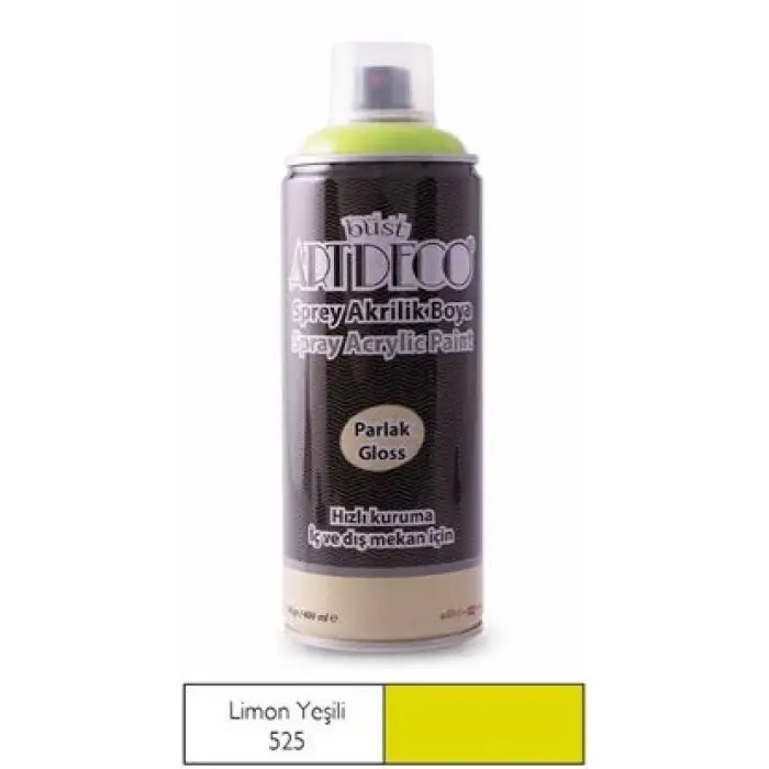 Artdeco Akrilik Sprey Boya 400ml Limon Yeşili 525