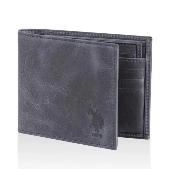 U.S. POLO ASSN. CÜZDAN DERİ GRİ PLCUZ23753