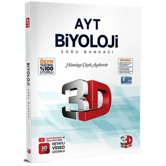 3D AYT Biyoloji Soru Bankası