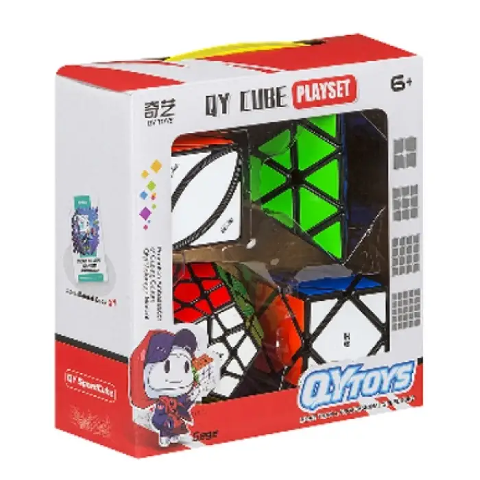 BAŞEL SPEED KÜP 4LÜ AİLE PAKETİ(Megaminx,Pyramid,Skewb,Mable Leaf) (sticker)