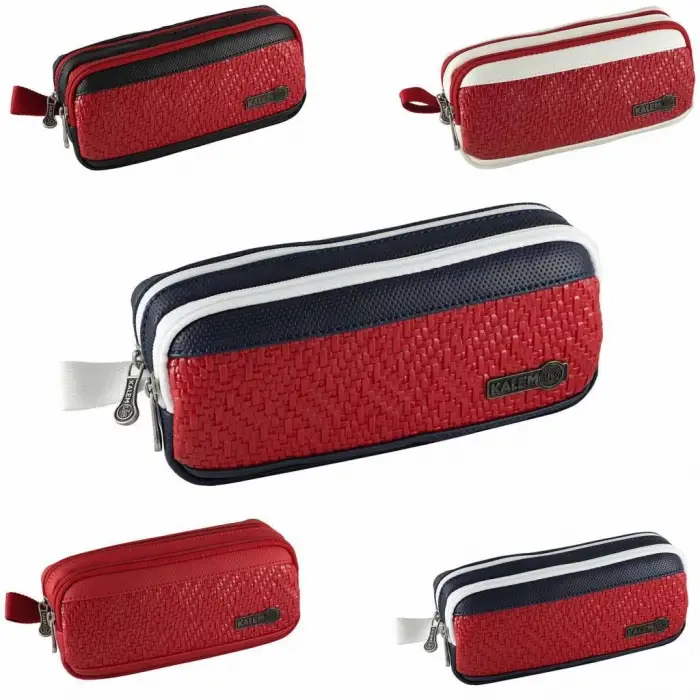 KALEMLİG CHECKER ÇİFT BÖLMELİ KALEM ÇANTASI