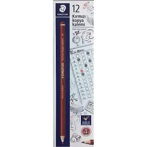 Staedtler Kırmızı Kopya Kalemi 12li