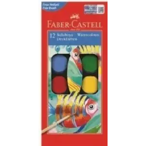 Faber-Castell Suluboya, 12 Renk Küçük Boy