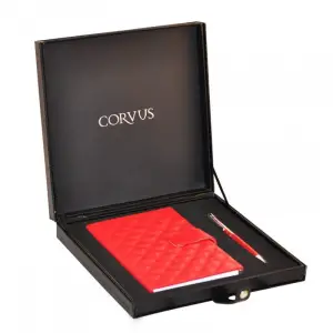 CORVUS CV 10 SET DERİ DEFTER-TÜKENMEZ KALEM SETİ