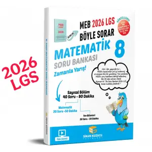 8. Sınıf 2026 Lgs Meb Böyle Sorar MATEMATİK Soru Bankası Video Çözümlü