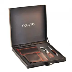 CORVUS CV 09 SET CÜZDAN-KARTLIK-ANAHTARLIK-TÜKENMEZ KALEM SETİ