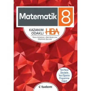 TUDEM 8. SINIF MATEMATİK KAZANIM ODAKLI HBA