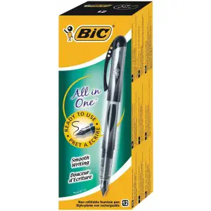 BİC KULLAN-AT DOLMA KALEM SİYAH