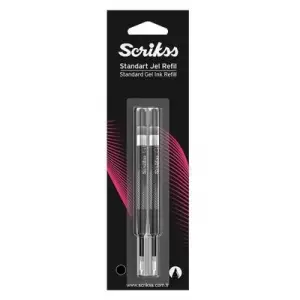 SCRİKSS Jel Refil Siyah 0,7Mm 2 Li Blister
