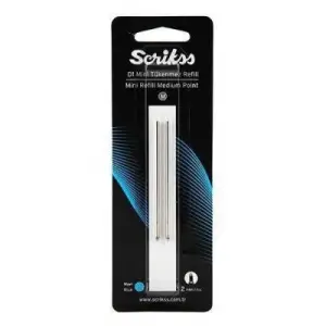 SCRİKSS D1 Tük Refil Medium Kısa Siyah Blister