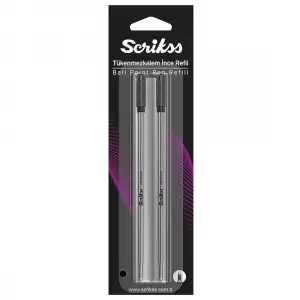 SCRİKSS 711 Tük Refil Siyah Blister İkili