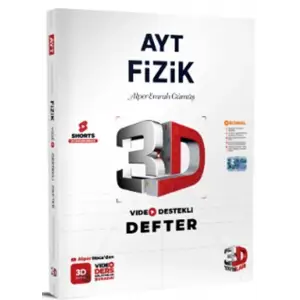 3D AYT Fizik Video Destekli Defter