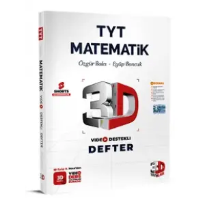 3D TYT Matematik Video Destekli Defter