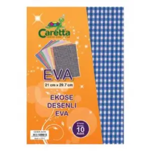 CARETTA EKOSE DESENLİ  EVA KARIŞIK 10LU