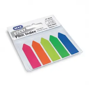 MAS FİLM İNDEKS 12X45 PP OK 5 RENK 25SAYFA