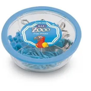 Mas Zoo - Yuvarlak Kutuda Muhtelif Malz. - Mavi