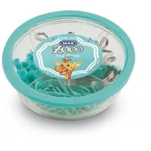 Mas Zoo - Yuvarlak Kutuda Muhtelif Malz. - Turkuaz