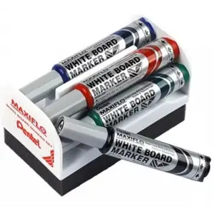 Pentel 4 lü manyetik Silgili Tahta Kalemi