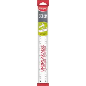 MAPED 30 CM STUDY KIRILMAZ CETVEL ŞEFFAF