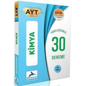 PRF AYT KİMYA VİDEO ÇÖZÜMLÜ 30 BRANŞ DENEMESİ