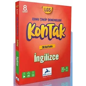 PARAF 8. SINIF İNGİLİZCE 36 LI KONTAK DENEME (KONU TAKİP DENEMELERİ)