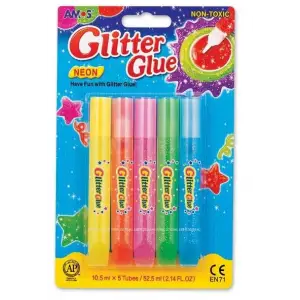 AMOS SIMLI NEON  YAPISTIRICI10.5ML 5LI BLISTER