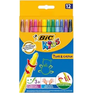 BİC KIDS ÇEVİRMELİ PASTEL 12Lİ KUTU