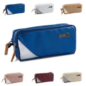 KALEMLİG ÇİFT BÖLMELİ METALLIC ASORTİ KALEM ÇANTASI