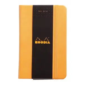 RHODIA 90*140 mm ÇİZGİLİ DEFTER, TURUNCU SERT KAPAK