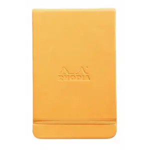 RHODIA 90*140 mm  ÇİZGİSİZ DEFTER, TURUNCU SERT KAPAK +