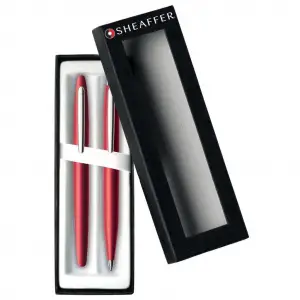 SHEAFFER 9403-2 VFM DOLMAKALEM TÜKENMEZKALEM SET MAT KIRMIZI