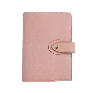 VJ MEKANİZMALI VEGAN KAPAKLI DEFTER 12x18 CM. 100 GR. 160 SYF. PEMBE