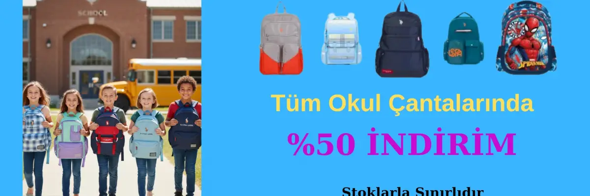 Çantalarda %50
