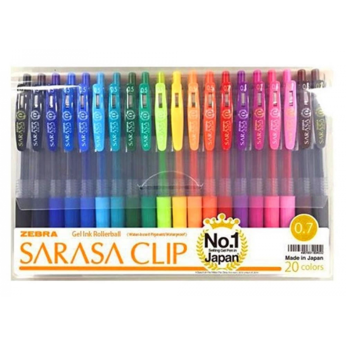 ZEBRA SARASA CLIP JEL KALEM 0.7 MM 20LI PVC 98521, Fiyatları