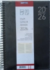 AJANDA 17*24  GÜNLÜK SPİRALLİ SİYAH