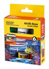NOVA COLOR NC-2006 AKRİLİK BOYA 17ML 6LI ŞİŞE